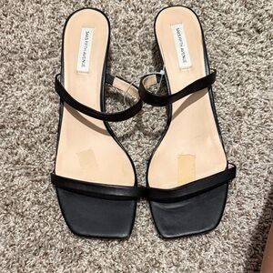 Saks Fifth Avenue Black Strappy Sandals